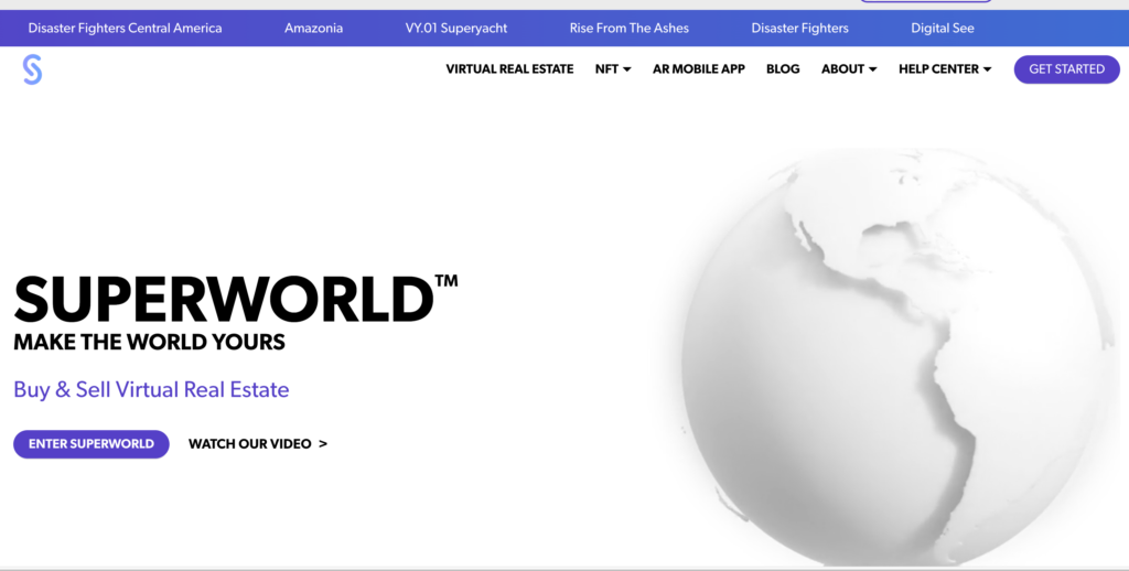 SuperWorld公式サイト画像