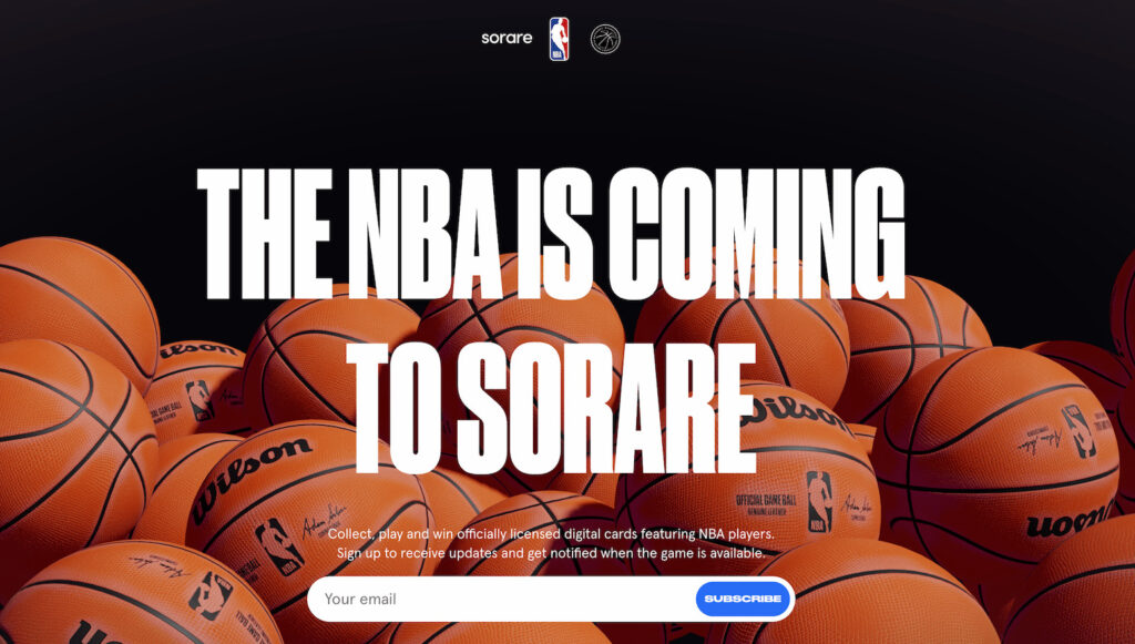 Sorare NBA公式サイト画像