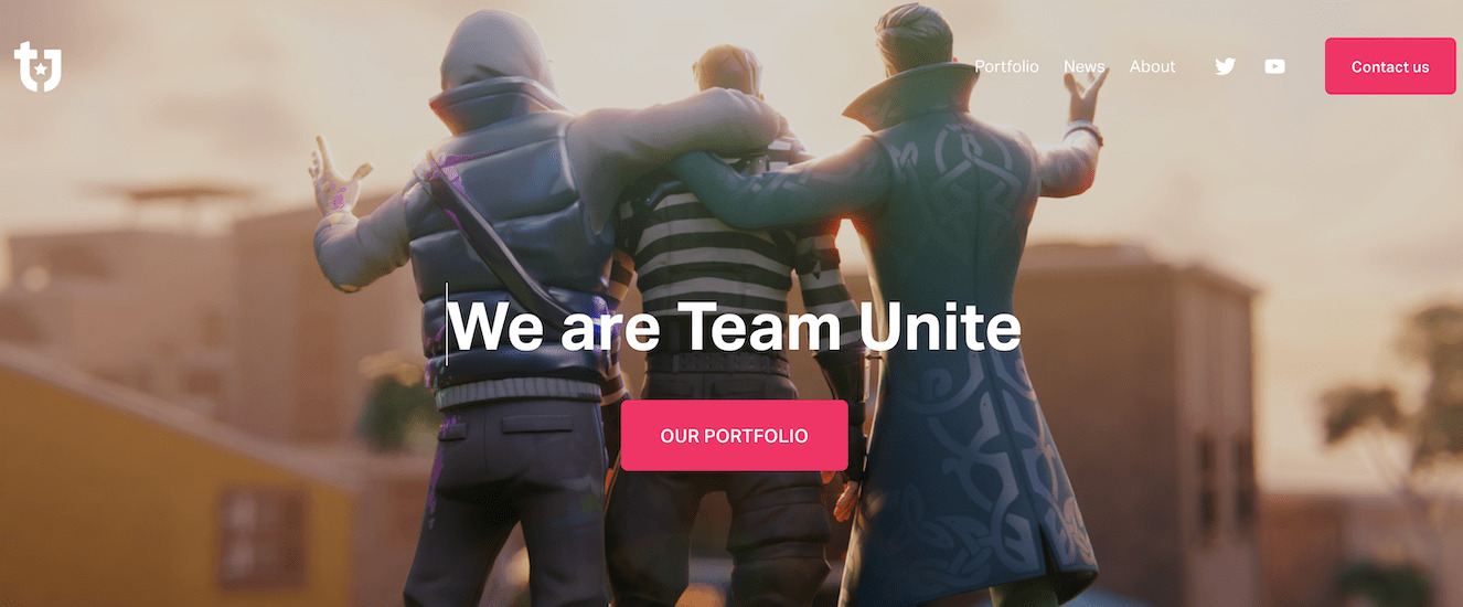 TeamUnite公式サイト画像